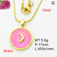 Fashion Brass Necklace  F3N300433vail-L002