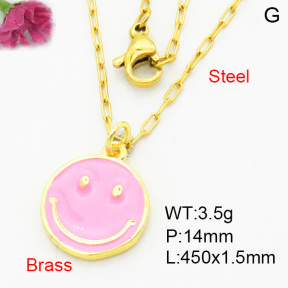 Fashion Brass Necklace  F3N300438vaia-L002
