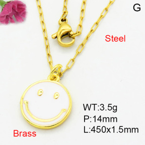Fashion Brass Necklace  F3N300440vaia-L002