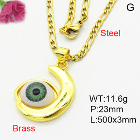 Fashion Brass Necklace  F3N403901aajl-L002