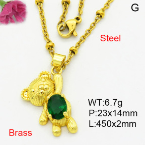 Fashion Brass Necklace  F3N403950avja-L002