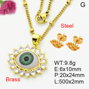 Fashion Brass Sets  F3S008205ablb-L002