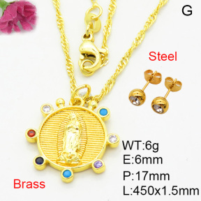 Fashion Brass Sets  F3S008259avja-L002