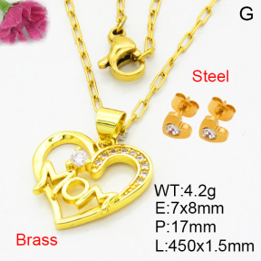 Fashion Brass Sets  F3S008319avja-L002