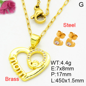 Fashion Brass Sets  F3S008320avja-L002