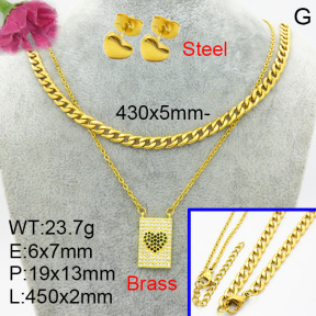 Fashion Brass Sets  F3S008387vbll-L002