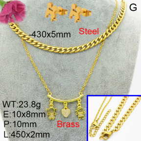 Fashion Brass Sets  F3S008392ablb-L002