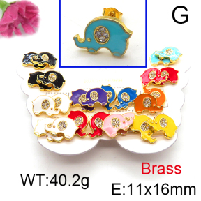 Fashion Brass Earrings  F6E301122vhmv-K01