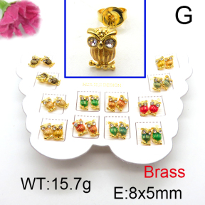 Fashion Brass Earrings  F6E301123vhmv-K01
