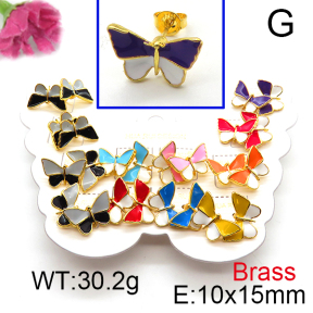 Fashion Brass Earrings  F6E301124vhmv-K01