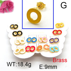 Fashion Brass Earrings  F6E301126vhmv-K01