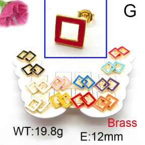Fashion Brass Earrings  F6E301127vhmv-K01