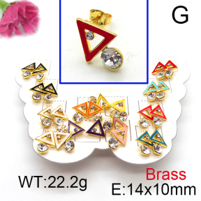Fashion Brass Earrings  F6E301129vhmv-K01
