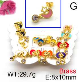 Fashion Brass Earrings  F6E301130vhmv-K01
