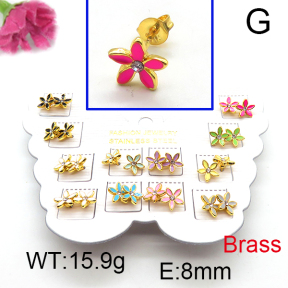 Fashion Brass Earrings  F6E301136vhmv-K01