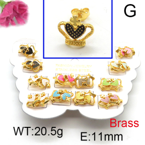 Fashion Brass Earrings  F6E301139vhmv-K01