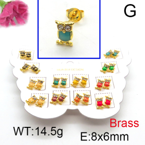 Fashion Brass Earrings  F6E301140vhmv-K01