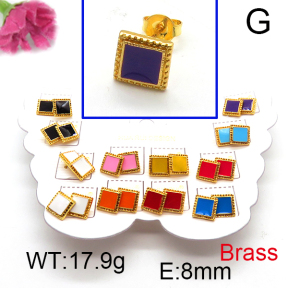 Fashion Brass Earrings  F6E301145vhmv-K01