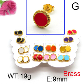 Fashion Brass Earrings  F6E301146vhmv-K01