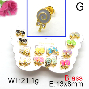 Fashion Brass Earrings  F6E301149vhmv-K01