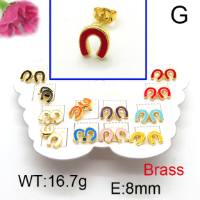 Fashion Brass Earrings  F6E301150vhmv-K01