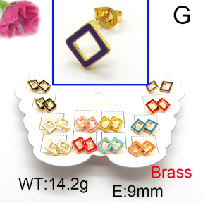 Fashion Brass Earrings  F6E301151vhmv-K01