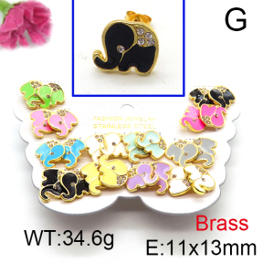 Fashion Brass Earrings  F6E301152vhmv-K01