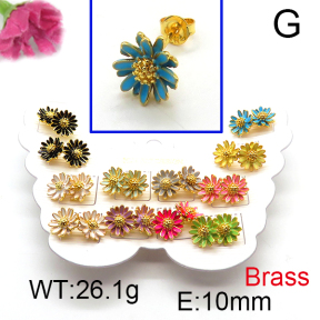 Fashion Brass Earrings  F6E301153vhmv-K01