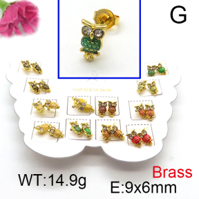 Fashion Brass Earrings  F6E301154vhmv-K01