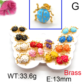 Fashion Brass Earrings  F6E301155vhmv-K01