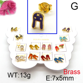 Fashion Brass Earrings  F6E301159vhmv-K01