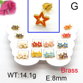 Fashion Brass Earrings  F6E301161vhmv-K01