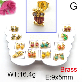 Fashion Brass Earrings  F6E301163vhmv-K01