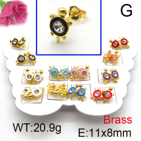 Fashion Brass Earrings  F6E301167vhmv-K01