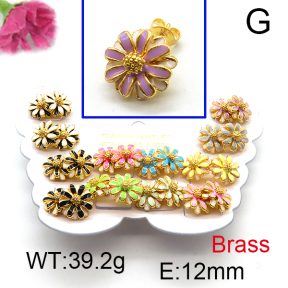 Fashion Brass Earrings  F6E301169vhmv-K01