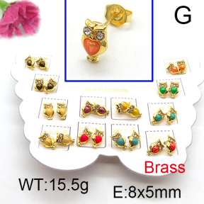Fashion Brass Earrings  F6E301170vhmv-K01