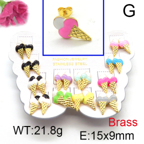 Fashion Brass Earrings  F6E301173vhmv-K01