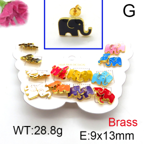 Fashion Brass Earrings  F6E301174vhmv-K01