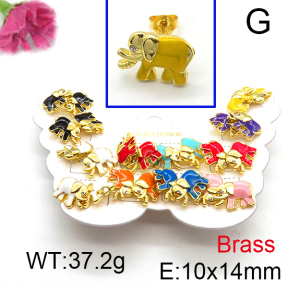 Fashion Brass Earrings  F6E301175vhmv-K01