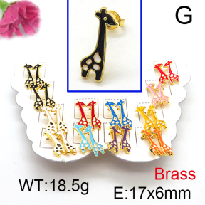 Fashion Brass Earrings  F6E301179vhmv-K01