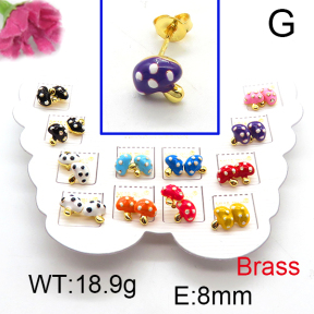 Fashion Brass Earrings  F6E301180vhmv-K01