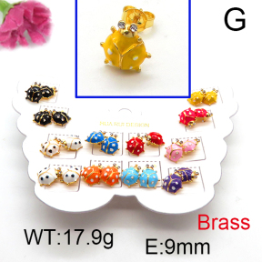 Fashion Brass Earrings  F6E301182vhmv-K01
