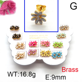 Fashion Brass Earrings  F6E301183vhmv-K01