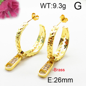 Fashion Brass Earrings  F6E403149vhkb-J40