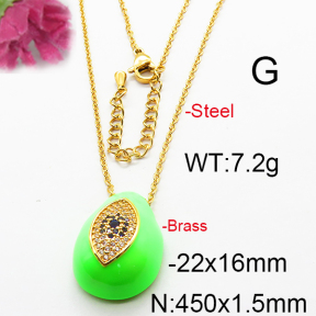Fashion Brass Necklace  F6N300296vhkb-J40
