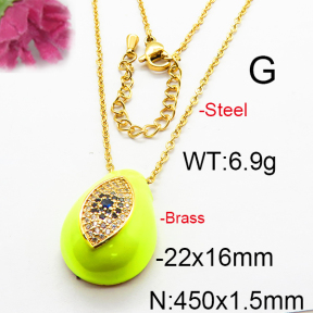 Fashion Brass Necklace  F6N300297vhkb-J40