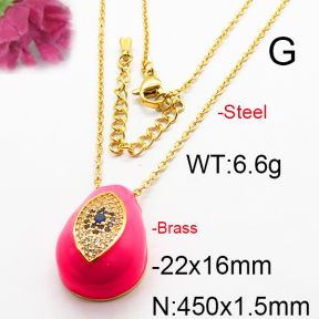 Fashion Brass Necklace  F6N300298vhkb-J40