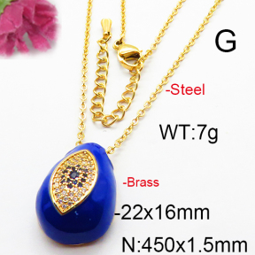Fashion Brass Necklace  F6N300304vhkb-J40