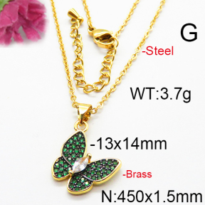 Fashion Brass Necklace  F6N403339vhkb-J40