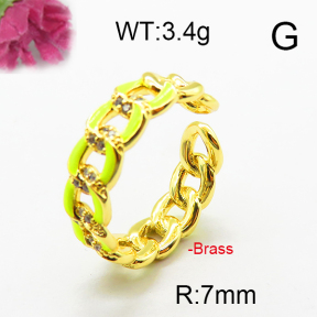 Fashion Brass Ring  F6R300029bhia-J40